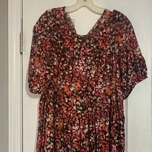 H&M Floral Dress - Red and Pink
